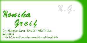 monika greif business card
